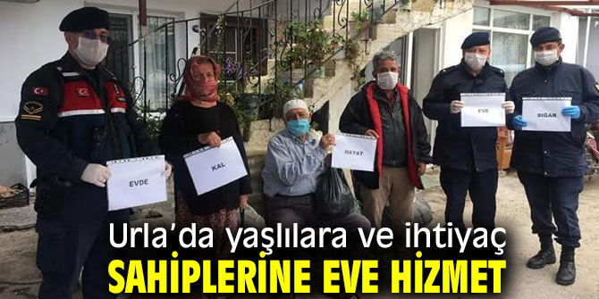 Urla’da yaşlılara ve ihtiyaç sahiplerine eve hizmet