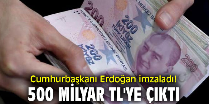 Cumhurbaşkanı Erdoğan imzaladı! Kefalet bakiyesi 500 milyar TL'ye çıktı