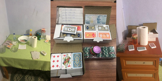 Gözlemeciye kumar baskını: 9 gözaltı!