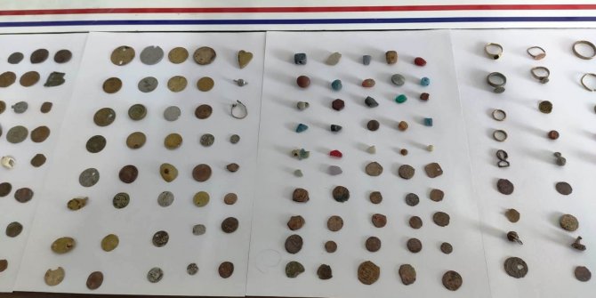 216 parça tarihi eser ele geçirildi