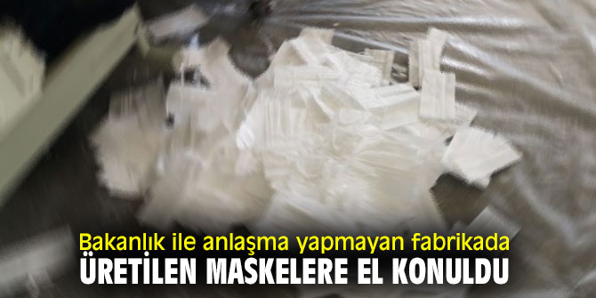 İzmir'de 92 bin tıbbi maskeye el konuldu