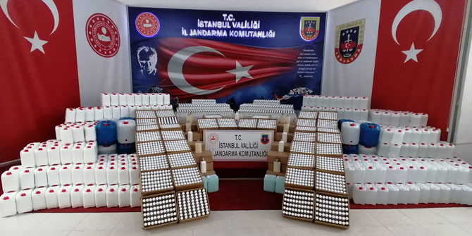 1 milyon TL'lik sahte dezenfektan operasyonu!