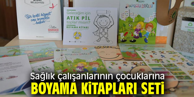 Sağlık çalışanlarının çocuklarına boyama kitapları seti