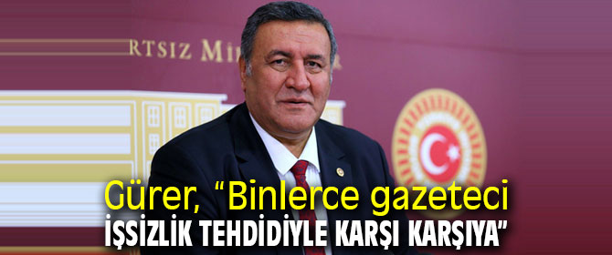  Gürer, “Ulusal ve yerel gazete alarak destek verelim”