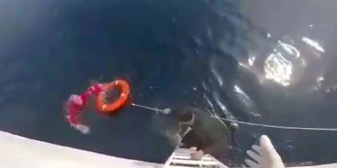 Körfezde tekne battı, içindeki iki kişi kurtarıldı!