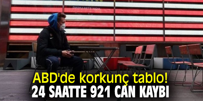 ABD'de 24 saatte 921 kişi öldü