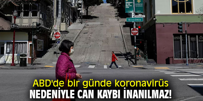 ABD'de24 saatte koronavirüs nedeniyle can kaybı inanılmaz!