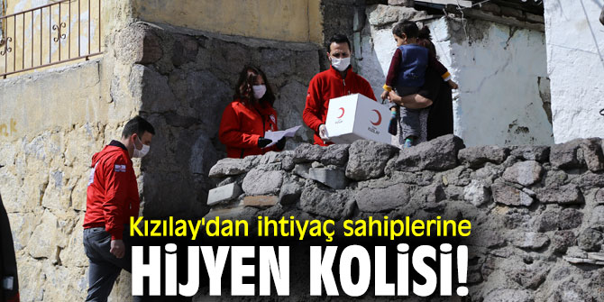 Kızılay'dan ihtiyaç sahiplerine hijyen kolisi!