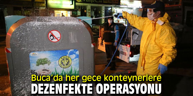 Buca’daki konteynerlere “koronavirüs” ayarı 