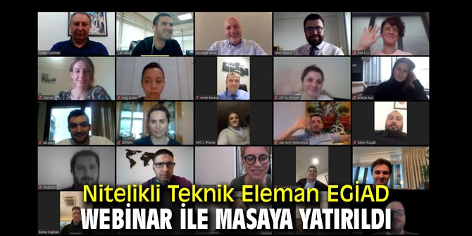 Nitelikli Teknik Eleman EGİAD Webinar İle Masaya Yatırıldı