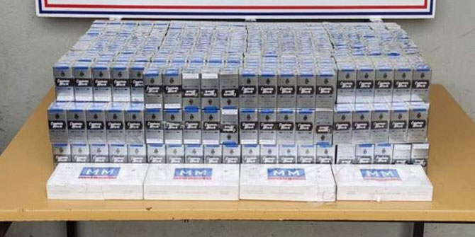 Bin 480 paket kaçak sigara ele geçirildi!
