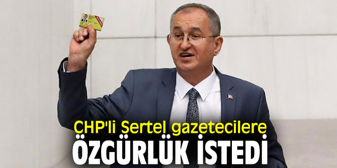 CHP'li Sertel gazetecilere özgürlük istedi