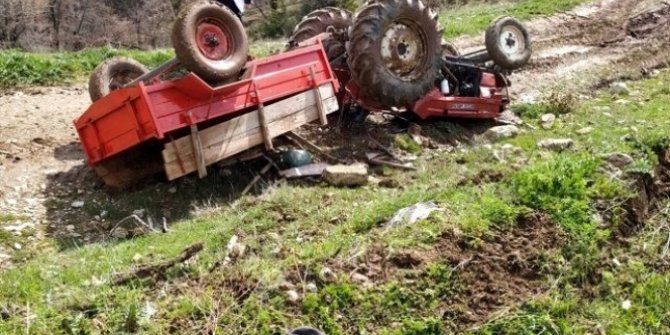 Traktör kazasında 1 ölü, 1 yaralı!