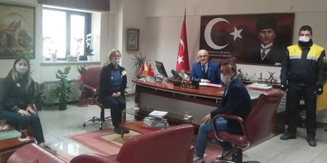 Öz Haber İş’ten PTT başmüdürüne ziyaret