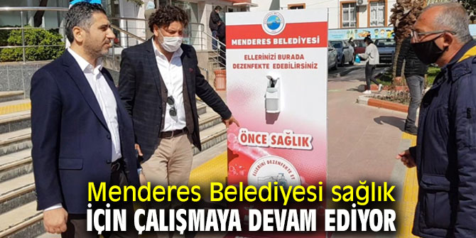 Menderes Belediyesi sağlık için çalışmaya devam ediyor