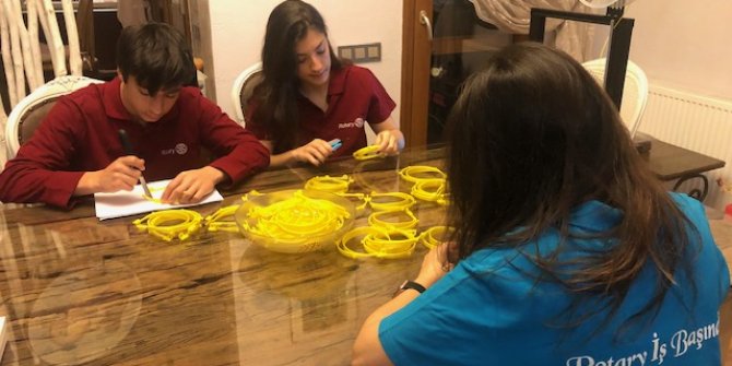 Rotary Kulübü'nden sağlık çalışanları için maske!