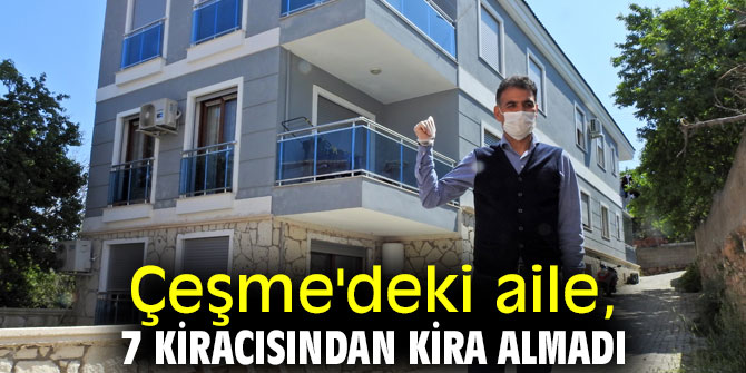 Çeşme'deki aileden örnek davranış!