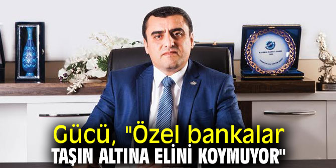 Gücü, "Özel bankalar taşın altına elini koymuyor"