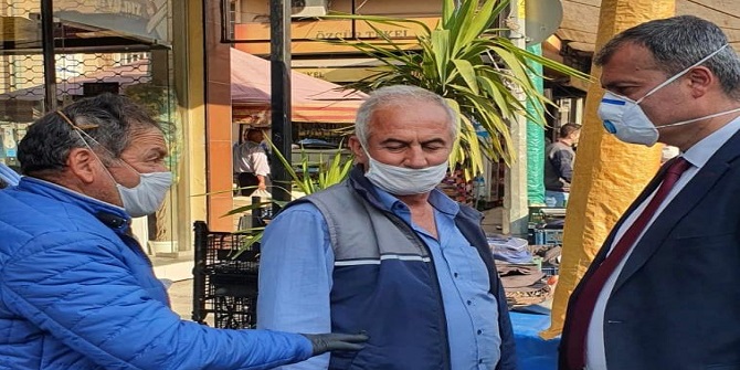 BAŞKAN DURAN PAZARCI ESNAFINI ZİYARET ETTİ