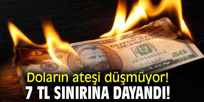 Doların ateşi düşmüyor! 7 TL sınırına dayandı!