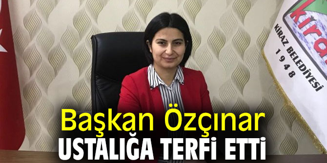 Başkan Özçınar ustalığa terfi etti