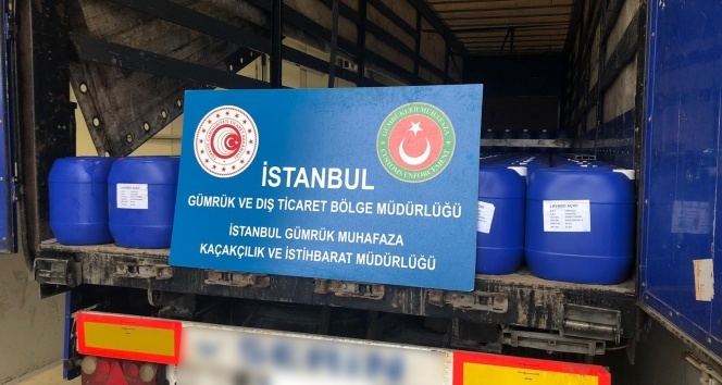 85 ton sülfürik asit ele geçirildi!