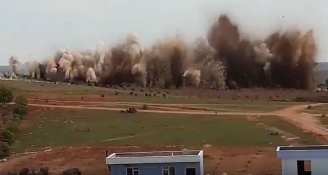 Film sahnesi gibi patlama!