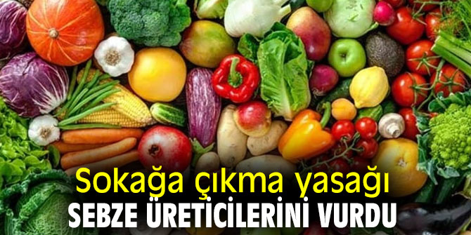 Sokağa çıkma yasağı İzmirli sebze üreticilerini vurdu