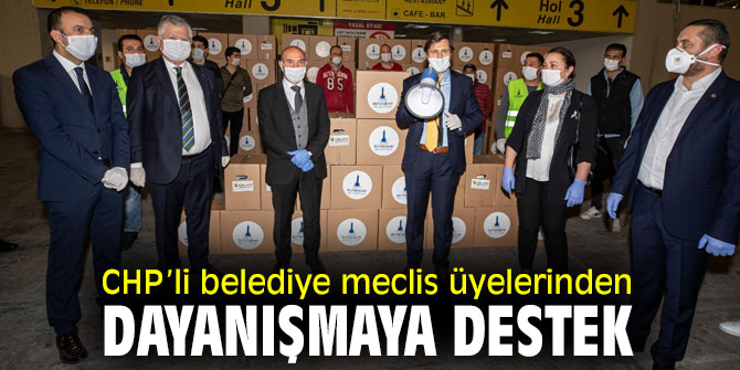 CHP’li belediye meclis üyelerinden  Biz Varız dayanışma kampanyasına destek
