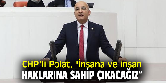 CHP’li Polat, "İnsana ve insan haklarına sahip çıkacağız” 