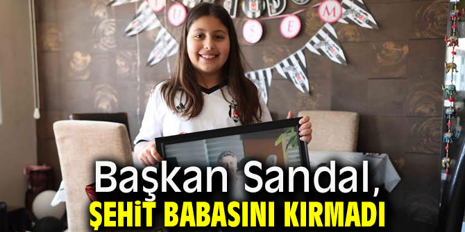 Minik Tuğsem’e Başkan Sandal’dan doğum günü ziyareti
