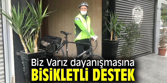Biz Varız dayanışmasına bisikletli destek
