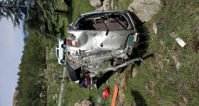 Otomobil takla attı: 1 ağır yaralı