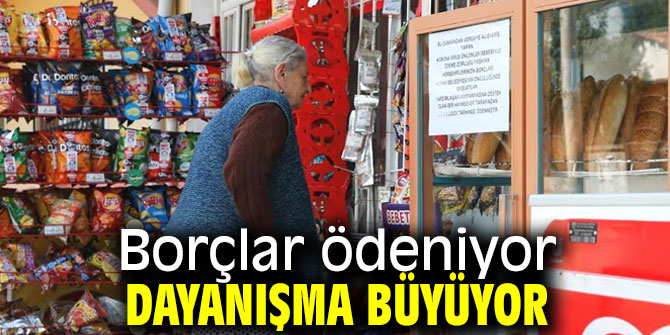 Konak'ta borçlar ödeniyor, dayanışma büyüyor