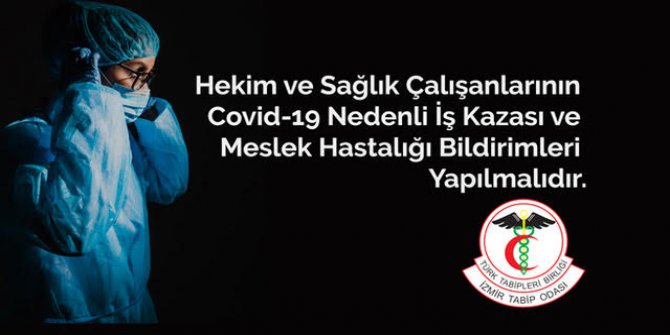 İzmir Tabip Odası'ndan meslek hastalığı açıklaması