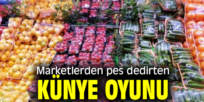 Marketlerden pes dedirten künye oyunu