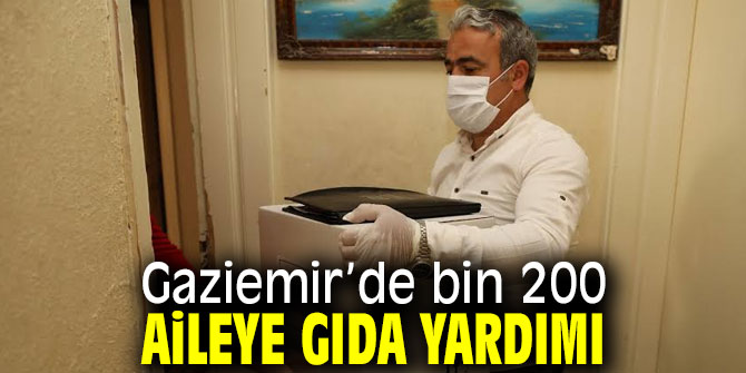 Gaziemir’de bin 200 aileye gıda yardımı