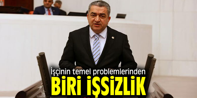 CHP’li Serter: “Yüksek işsizlik, çalışan işçiye de zarar”