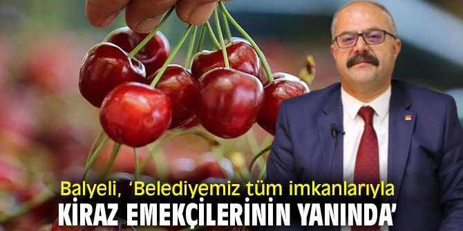 CHP'li Balyeli'den kiraz üreticileri açıklaması!