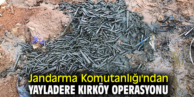 Jandarma Komutanlığı'ndan Yayladere Kırköy Operasyonu