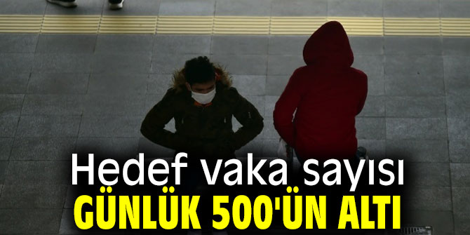 Hedef, vaka sayısında günlük 500'ün altı