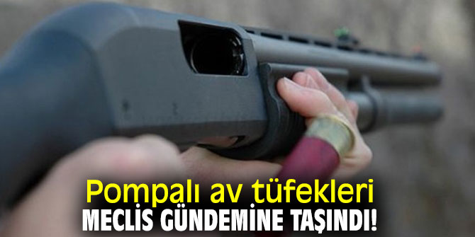 Pompalı av tüfekleri Meclis gündemine taşındı!