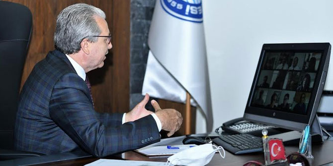Rektör Budak,"Çalışmalarımızı her şartta sürdürüyoruz”