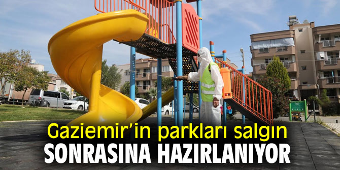 Gaziemir Belediyesi dezenfekte çalışmalarına devam ediyor