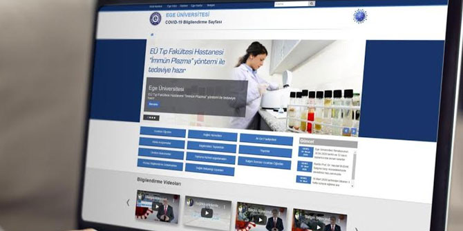 EÜ, Covid-19 çalışmalarını internet üzerinden paylaşıma sundu