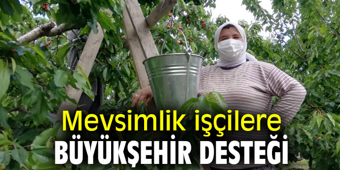 Mevsimlik işçilere İzmir Büyükşehir Belediyesi'nden destek!