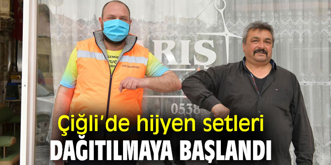 Çiğli Belediyesi, hijyen setlerini dağıtmaya başladı