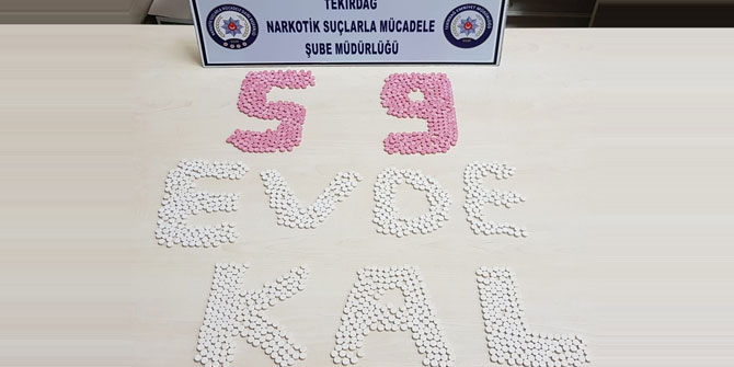 Bin 475 uyuşturucu hapla yakalandılar: 3 gözaltı