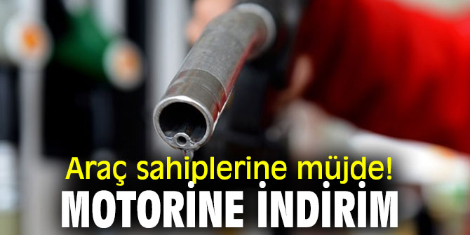 Araç sahiplerine müjde! Motorine indirim