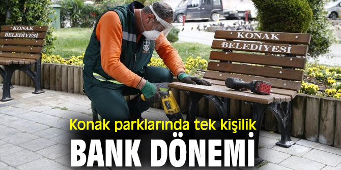 Konak Belediyesi, tek kişilik banklar yerleştiriyor